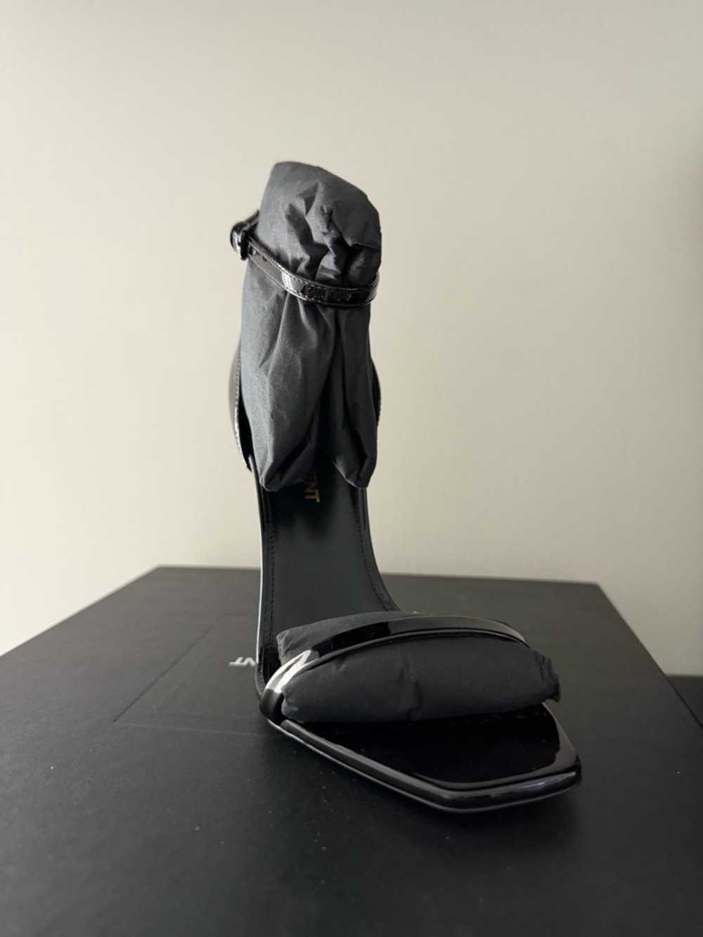 Saint Laurent Black Patent Leather Opyum Heels - Picture 3 of 4
